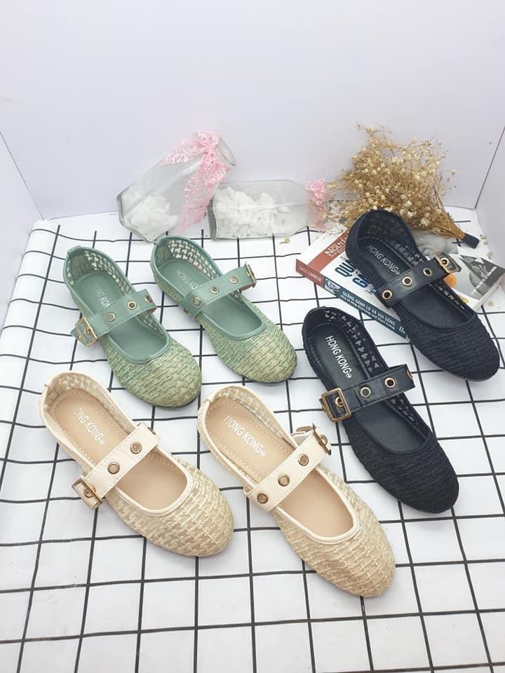 Giày búp bê lưới Giày bệt hottren