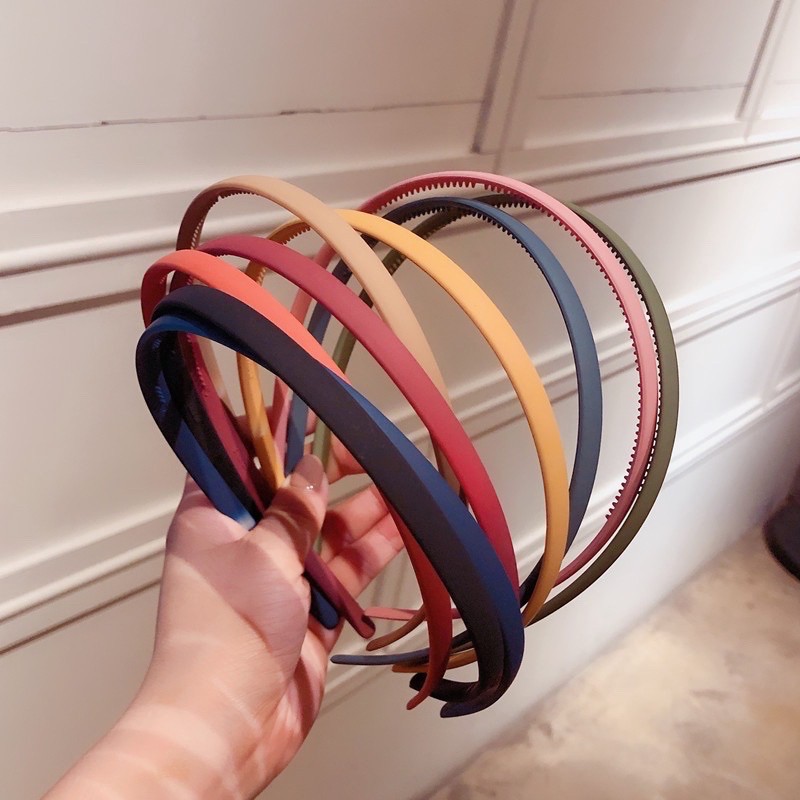 Cài tóc trơn đơn giản màu nhám cho Nữ ( bản 1,5cm )