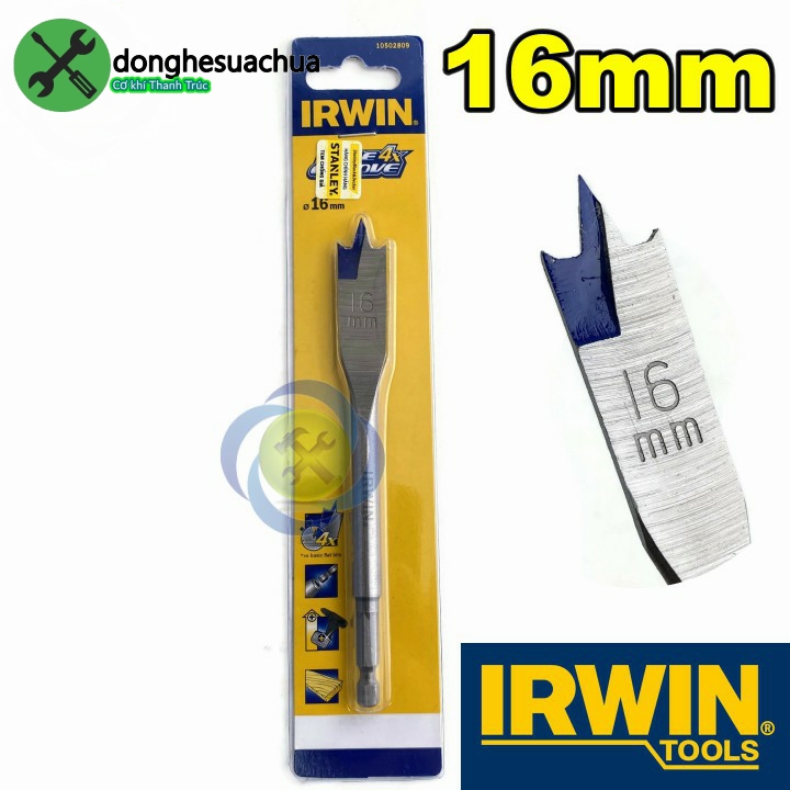 Mũi khoan gỗ đuôi cá 16mm irwin 10502809