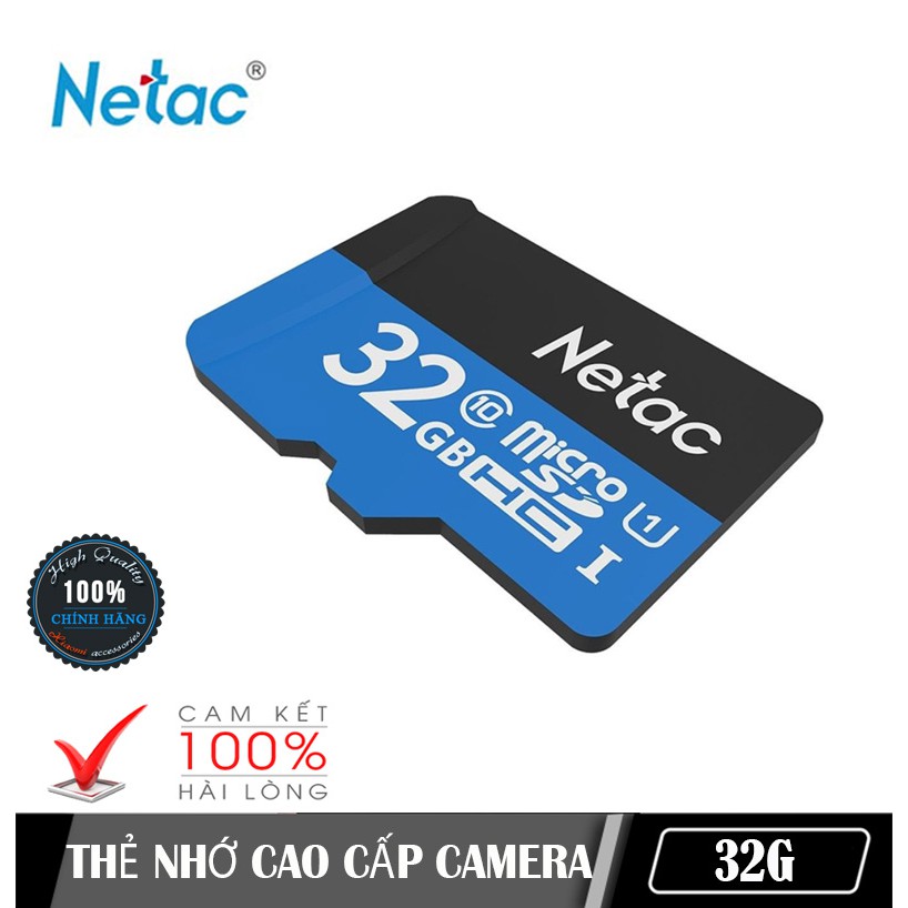 Thẻ nhớ Netac 32Gb Class 10 chuyên camera