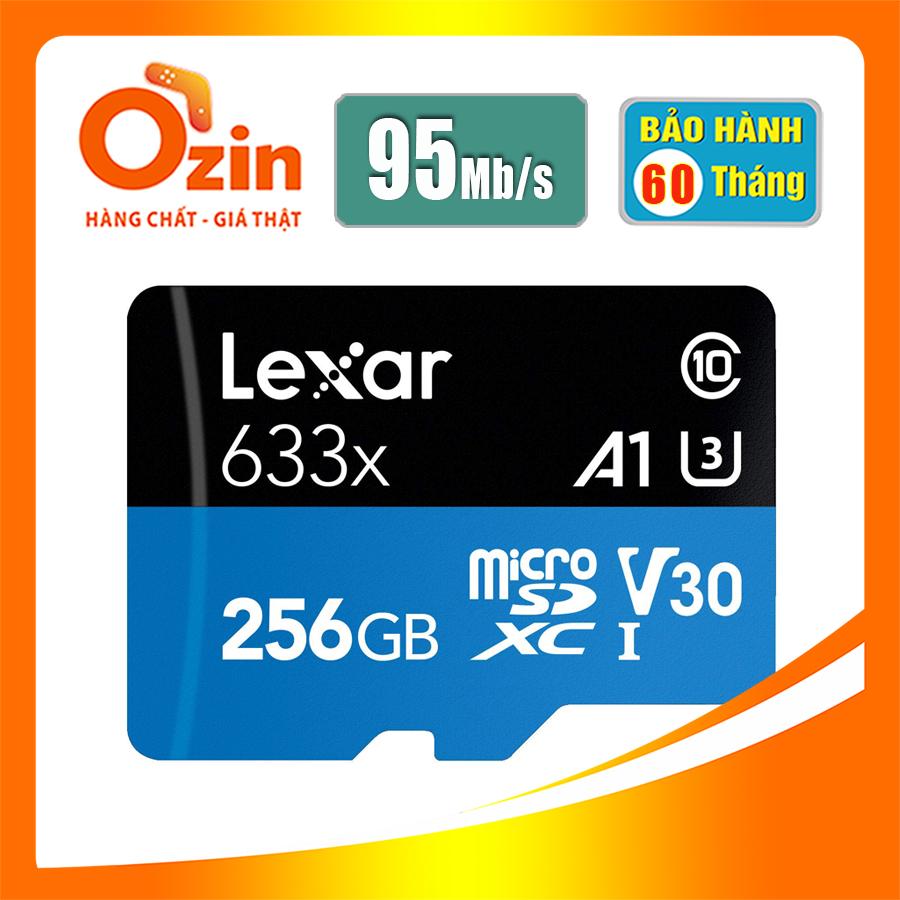 Thẻ nhớ Micro SD lexar 256GB UHS-I class 10 SDXC 633x U3 95Mb s