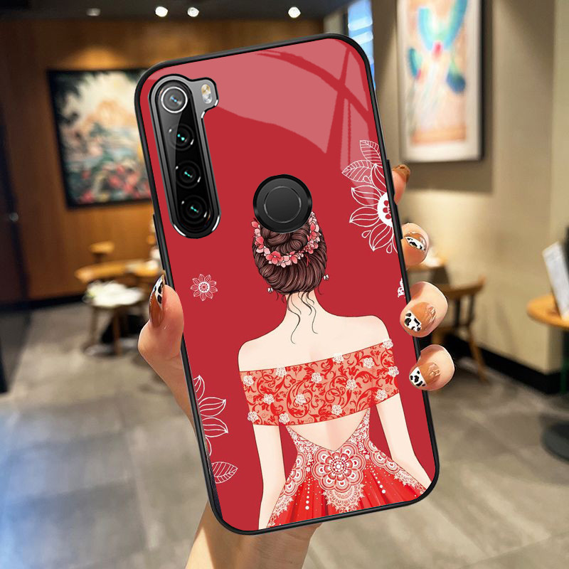Ốp Lưng XIAOMI REDMI NOTE 8 mặt kính cường lực cao cấp, ốp đôi