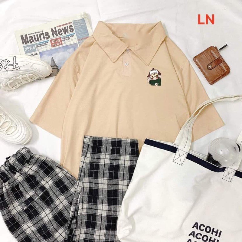 Áo polo cậu bé mắt bơ LN11