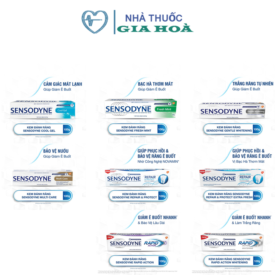 Kem đánh răng Sensodyne (Chính hãng) giúp làm trắng răng giúp răng chắc ...