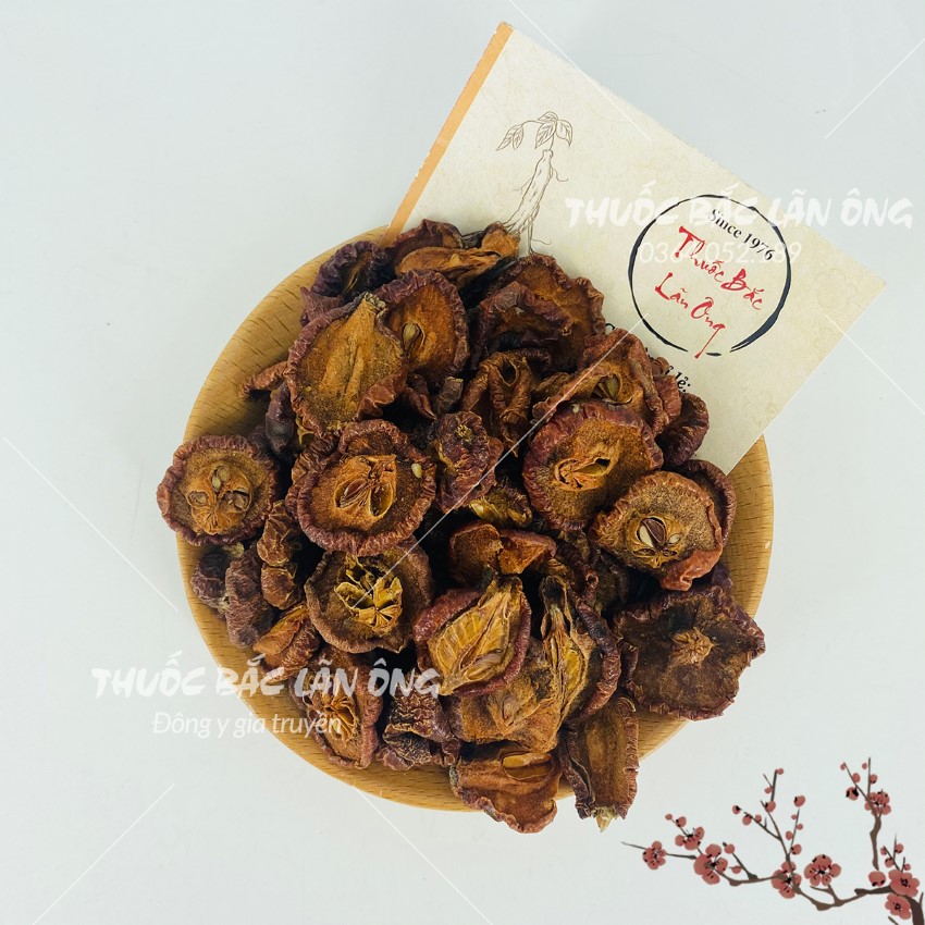 Táo mèo khô 100g, sơn tra thái lát, quả táo mèo rừng thơm, sạch - Lãn Ông