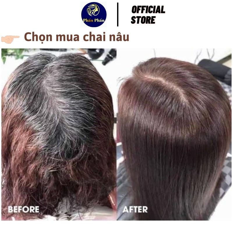 Dầu Gội Phủ Tóc Bạc Đen - Nâu BI.BOP 500ML hàng chuẩn