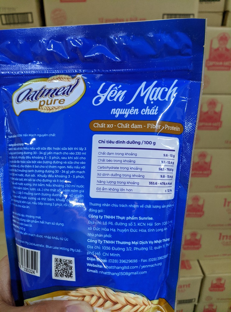 Yến mạch úc nguyên chất 200G