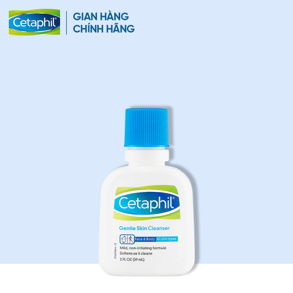 Sữa rửa mặt làm sạch dịu nhẹ không xà phòng Cetaphil Gentle Skin Cleanser 59ml nhập khẩu