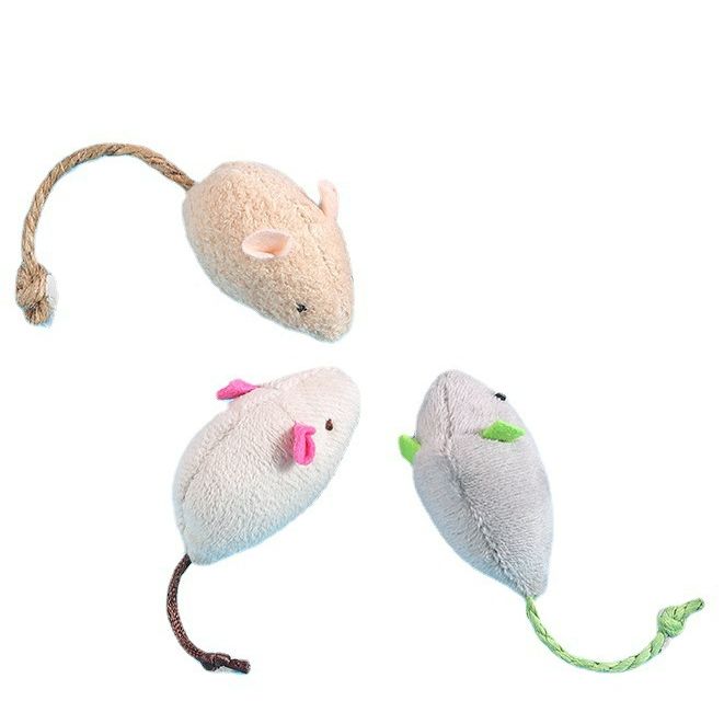 Con Chuột Bông Đồ Chơi Cho Mèo