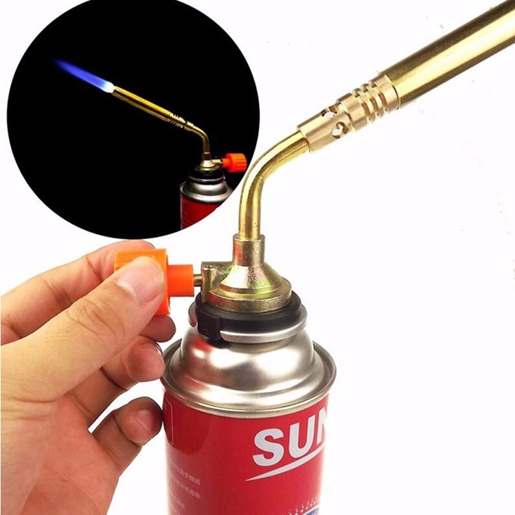 Đèn khò hàn ống đồng - Đầu khò lửa - Sử dụng bình gas mini