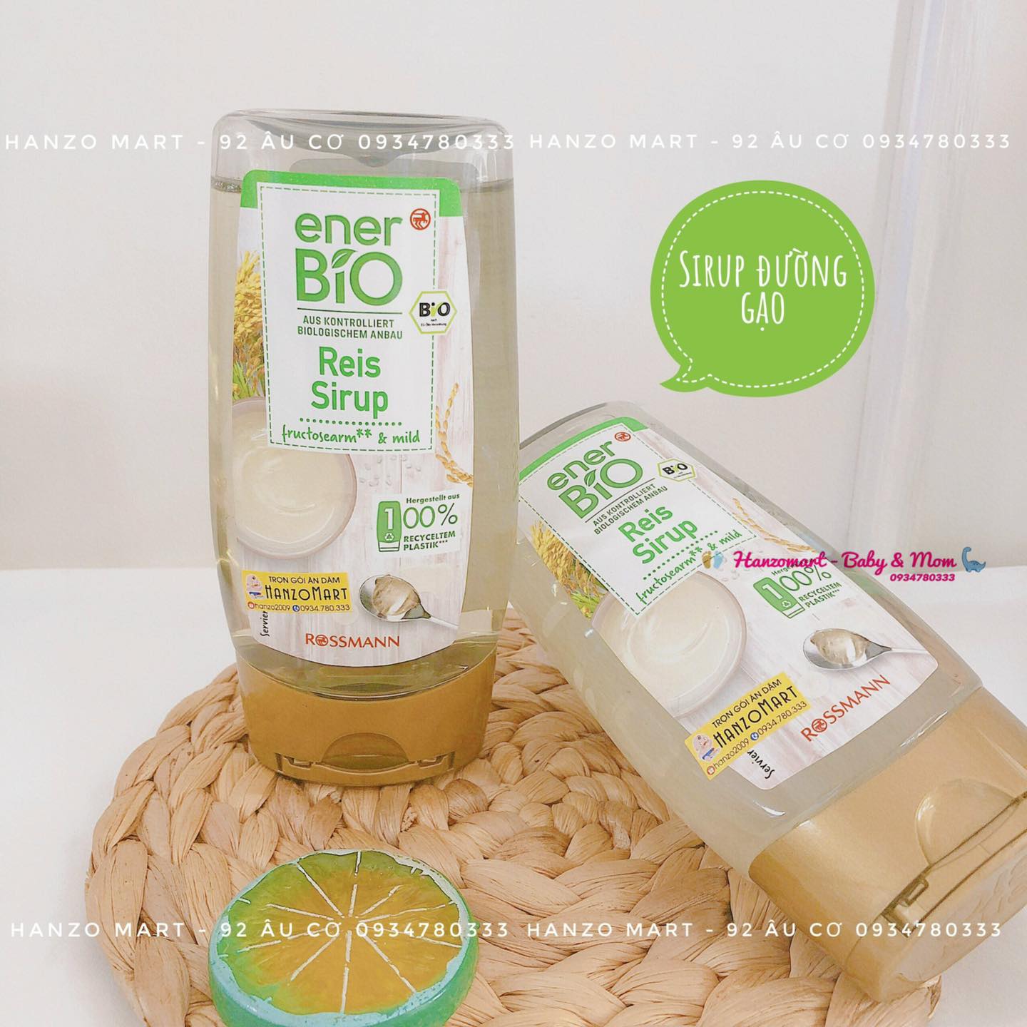 Siro đường gạo hữu cơ bio reis sirup syrup 250ml