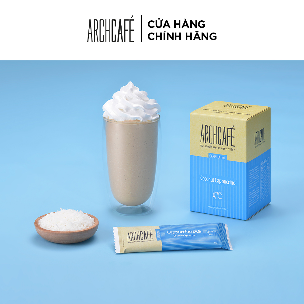 Coconut Cappuccino - Archcafé Instant Coffee (Box 12 packs x 20g)