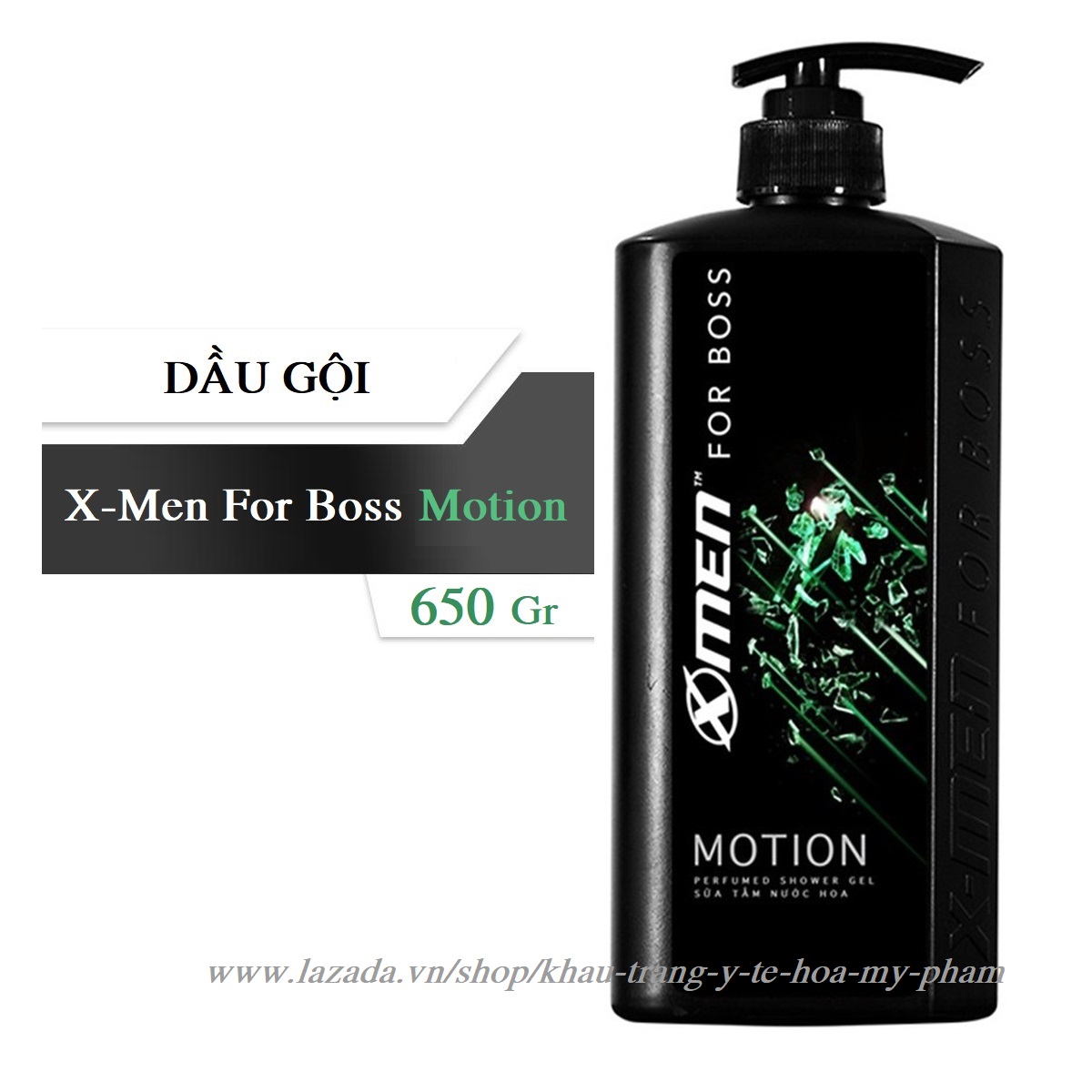 [HCM]Dầu gội nước hoa X-Men For Boss Motion 650 gr - Mùi hương năng động phóng khoáng