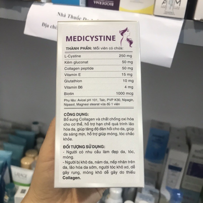 Medicystine - Sản phẩm hỗ trợ làm đẹp da, móng, tóc