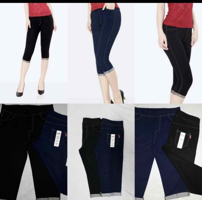 [FreeshipMAX] [HCM]Quần lửng legging giả jean hàng cao cấp