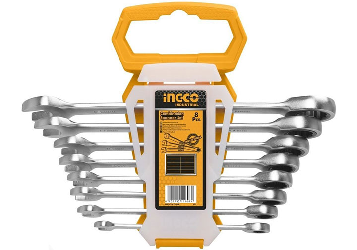 Bộ 8 Cờ Lê Miệng Vòng Hai Chiều (8- 19Mm) Ingco HKSPAR1082