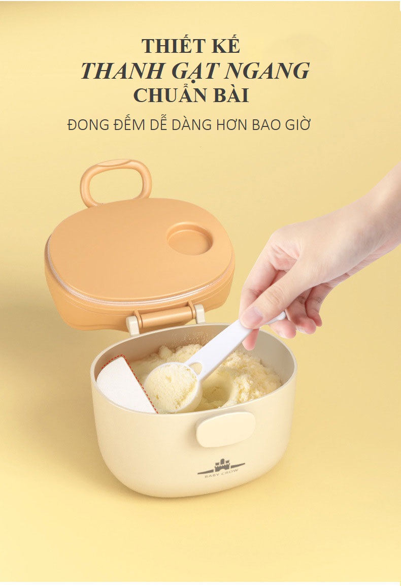 Hộp Đựng Sữa Bột, Chia Sữa Bột Cho Bé Đi Ra Ngoài