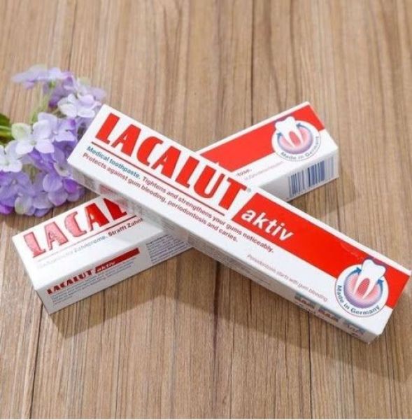 Kem đánh răng Đức Lacalut aktiv 75 ml: ngừa viêm nướu, chảy máu chân răng ( nhập khẩu chính hãng ) cao cấp