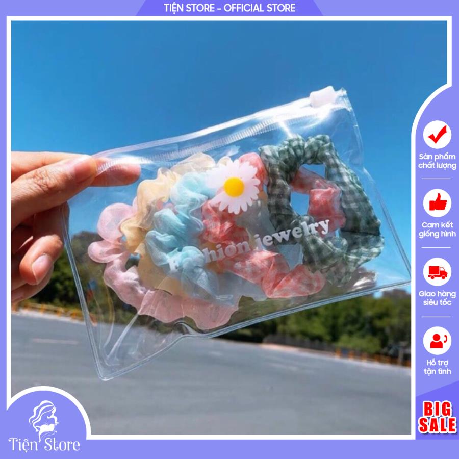 Sét 5 Dây Buộc Tóc Siêu Xinh ( Túi Zip)