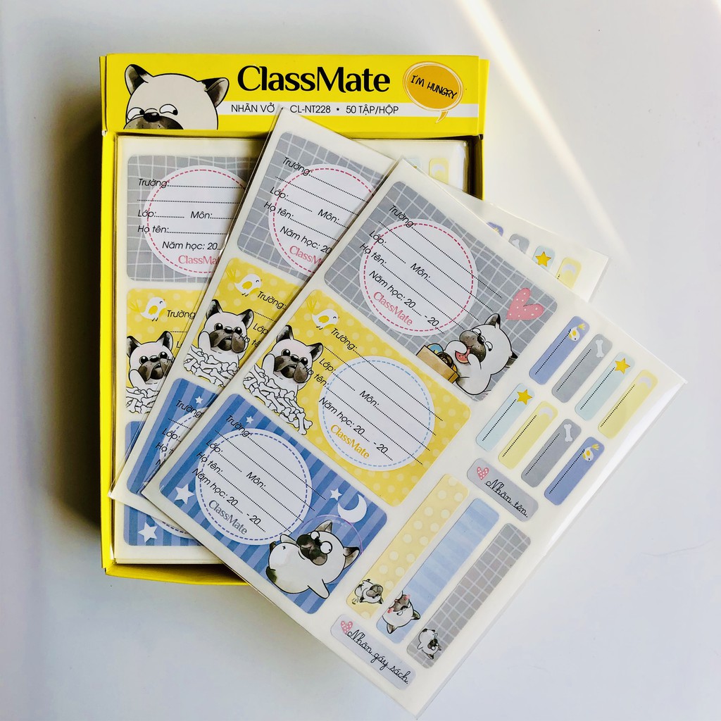 Combo 2 tập Nhãn vở Classmate PETS CL-NT228