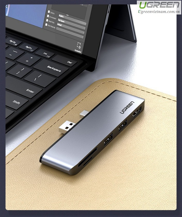 Thiết bị mở rộng HDMI/USB 3.0/SD/TF cho SurFace Pro  Ugreen 70338 cao cấp