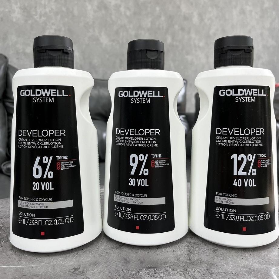 DUNG MÔI PHA MÀU NHUỘM TOPCHIC OXY GOLDWELL 1000ML