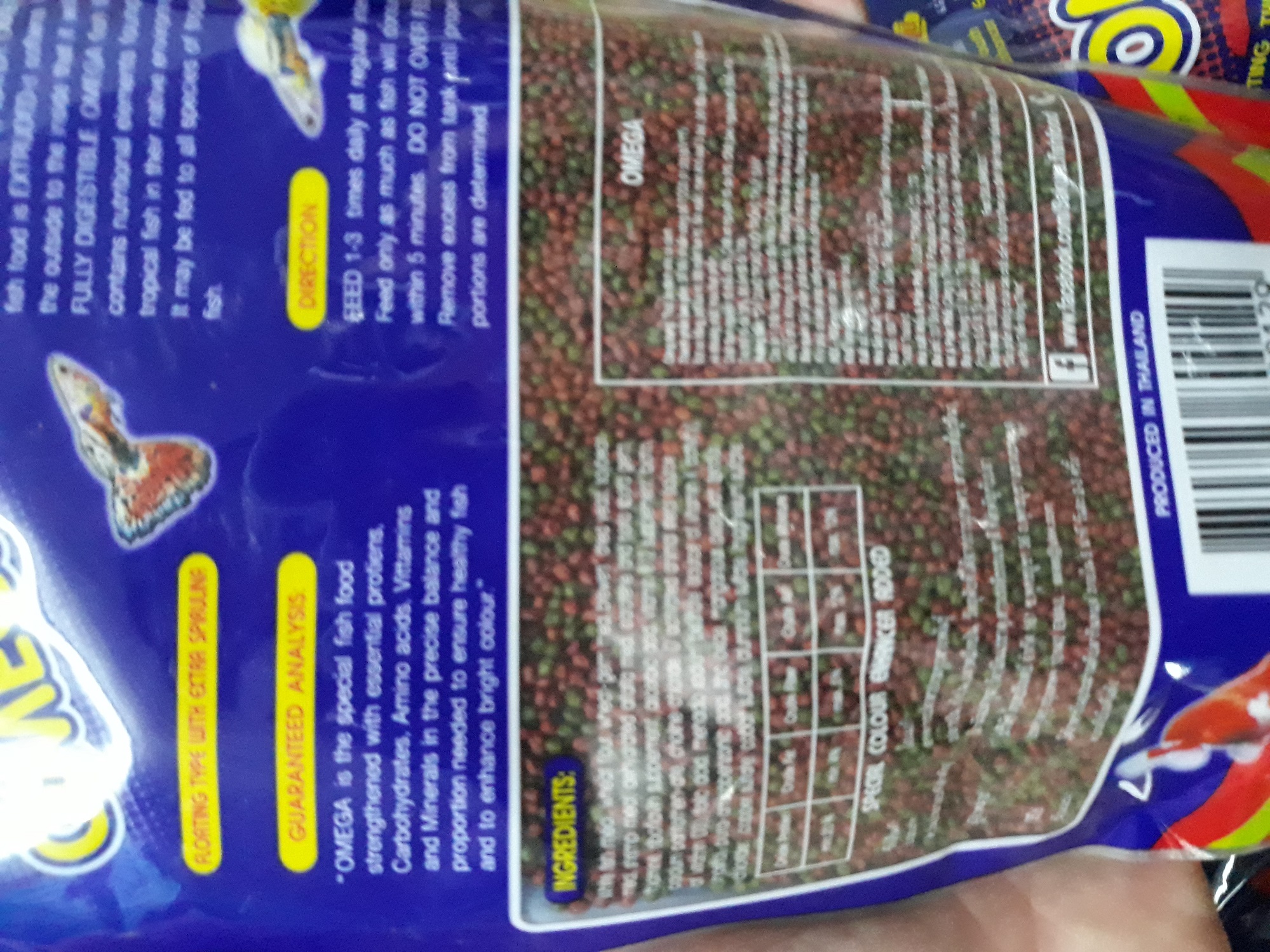 THỨC ĂN CHO CÁ VÀNG, CÁ CHÉP OMEGA 100G