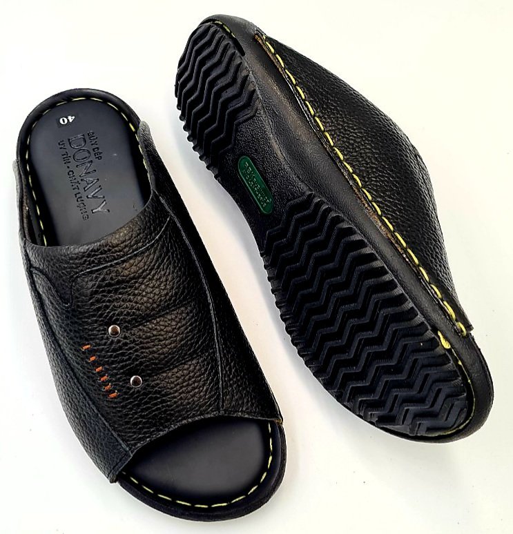 DÉP QUAI NGANG DA BÒ 100% CAO CẤP - SHOP KINSON