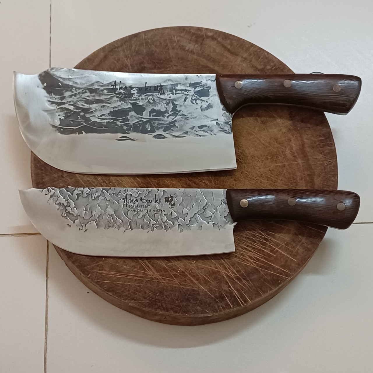 Cặp Dao Chặt Giò Heo, Thái, Xẻ Thịt Sắc Lẹm. Dao Nhật Bãi
