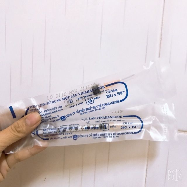 (Đủ size 1cc-3cc-5cc-10cc-20cc) Bơm Tiêm Vinahankook | Đầu Kim Vinahankook