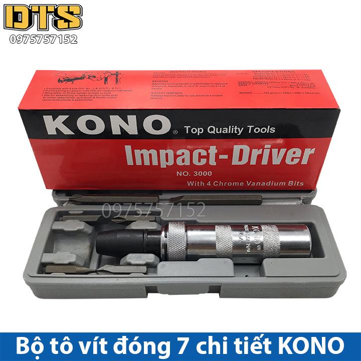 Bộ tô vít đóng 7 chi tiết kono, windmill - bộ tuốc nơ vít đóng kono - top quality tools