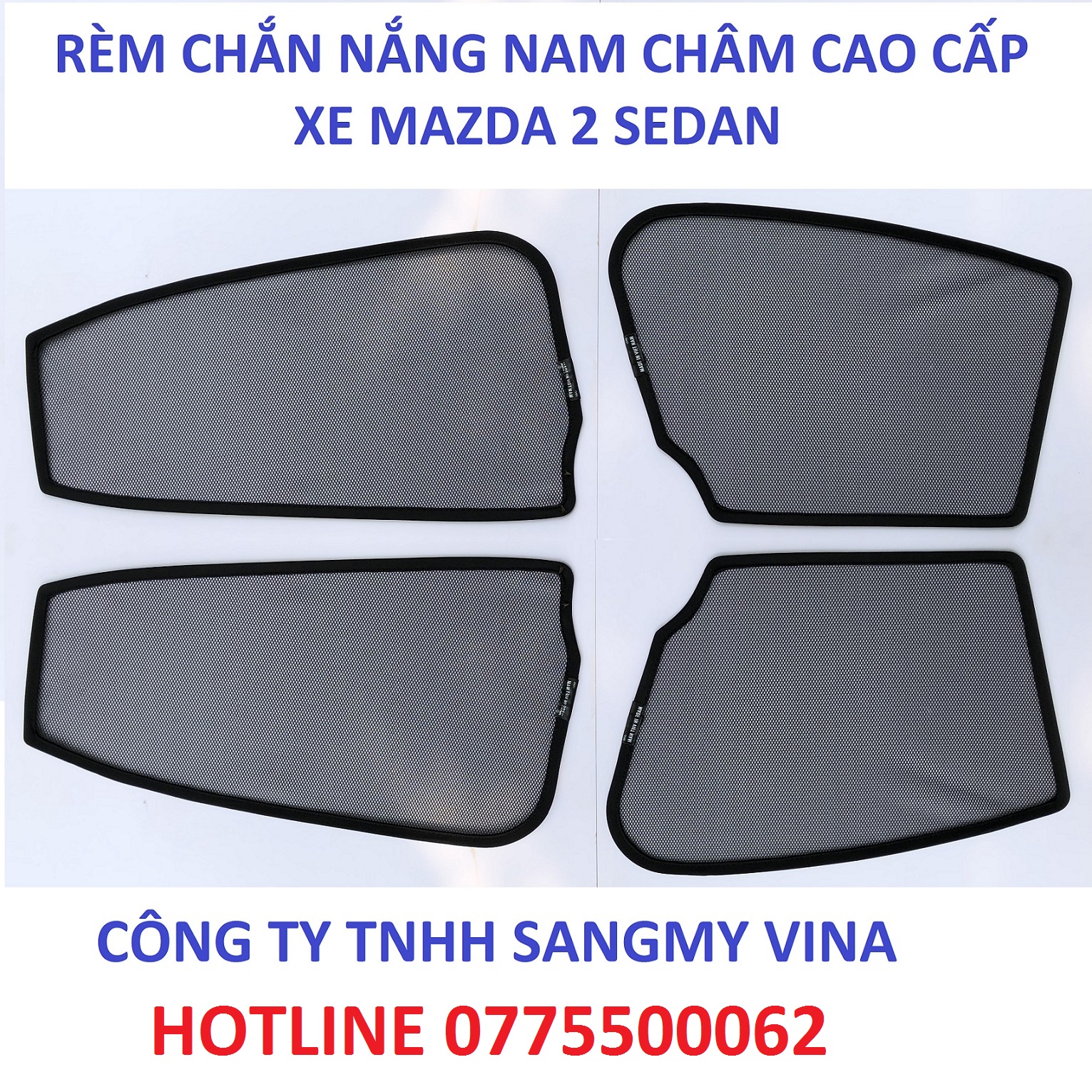 RÈM CHE CHẮN NẮNG NAM CHÂM XE MAZDA 2 SEDAN
