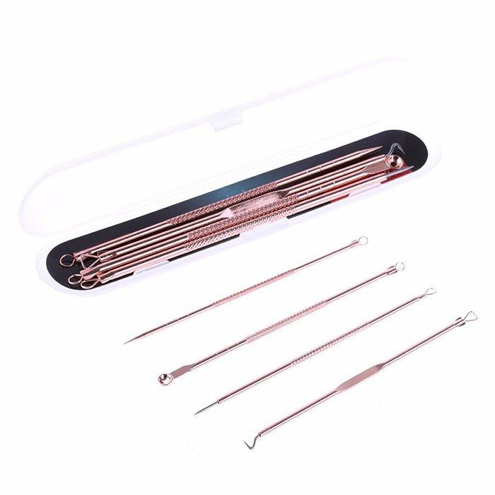 Que nặn mụn đầu đen, mụn trứng cá bộ 4 món 8 đầu