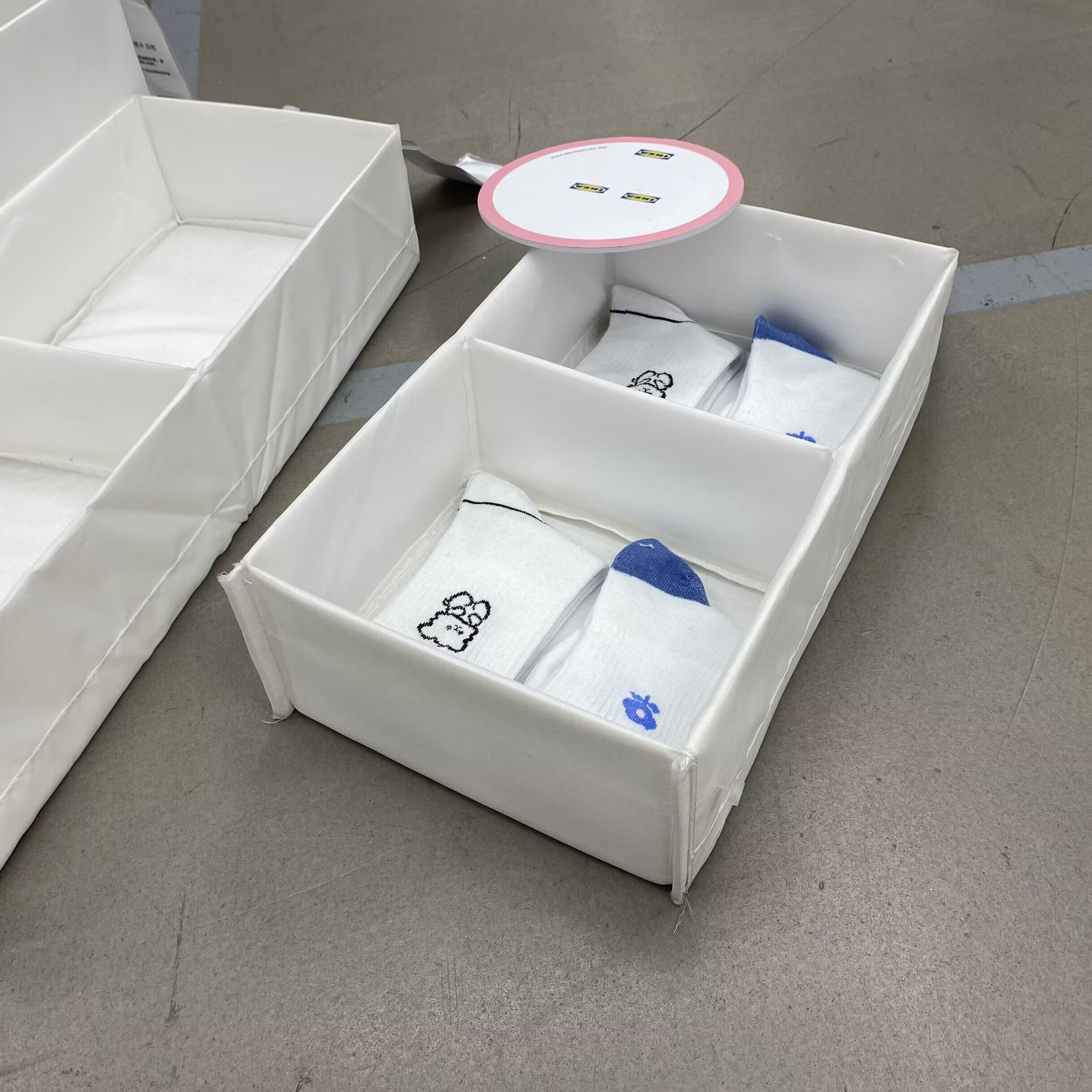 Hộp vải chia sắp xếp đồ, quần áo Stuk IKEA
