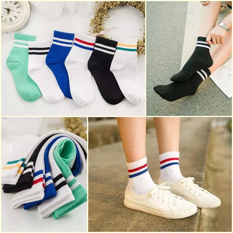 Combo 3 Pairs of Grils Korean Style Stripe Socks