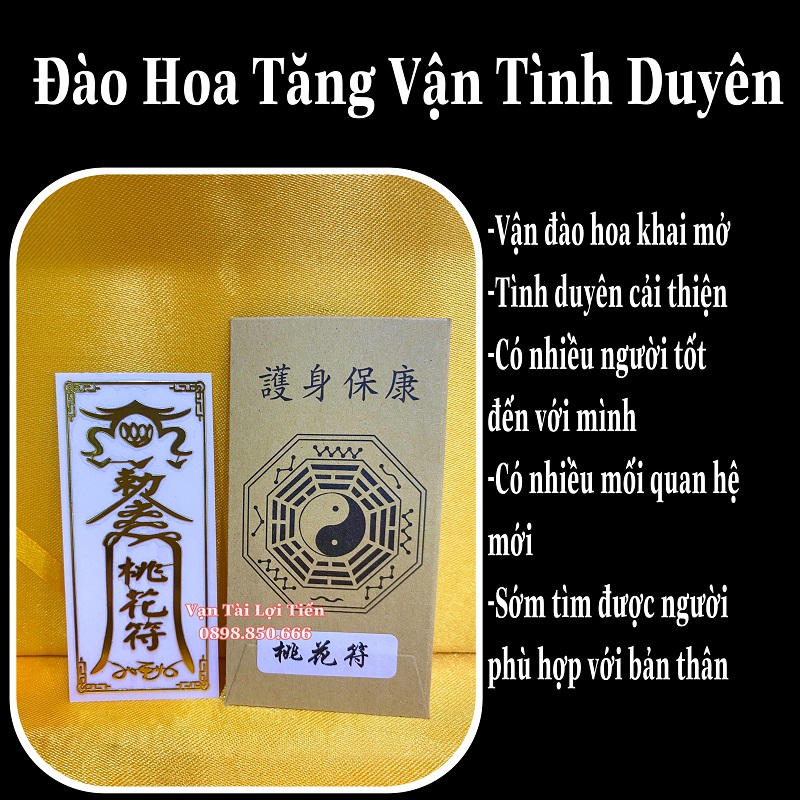 Linh Phù Dán Đào Hoa Tăng Vận Tình Duyên