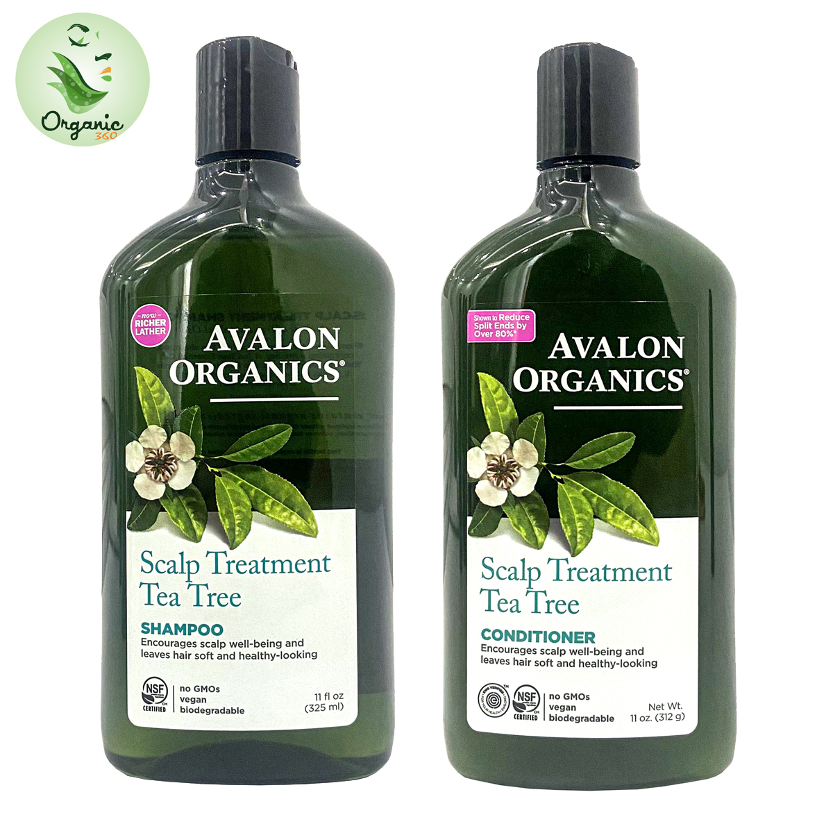 Avalon Organics Organic Shampoo - Conditioner - Shower Gel