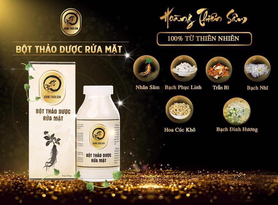 Bột Thảo Dược Rửa Mặt Hoàng Thiên Sâm
