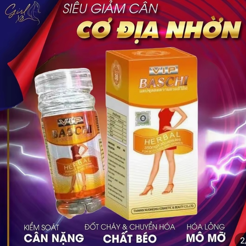 Giảm Cân Baschi Cam lọ 30 viên