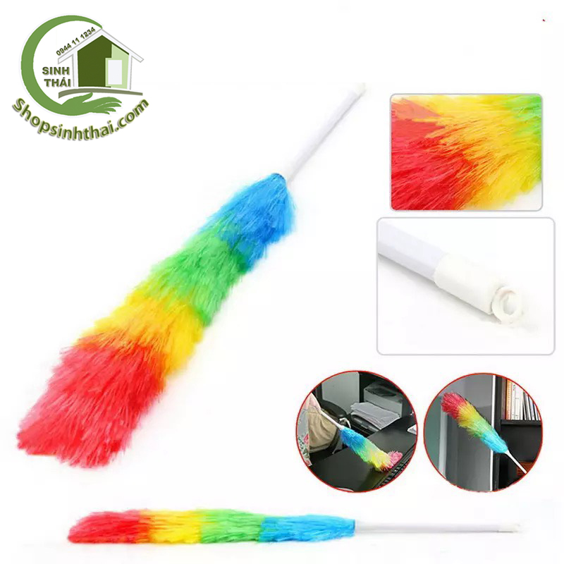 [HCM]Chổi lông phủi bụi sợi nhựa Thái Lan - chổi dài 66cm x rộng 15cm [ chổi lớn ]
