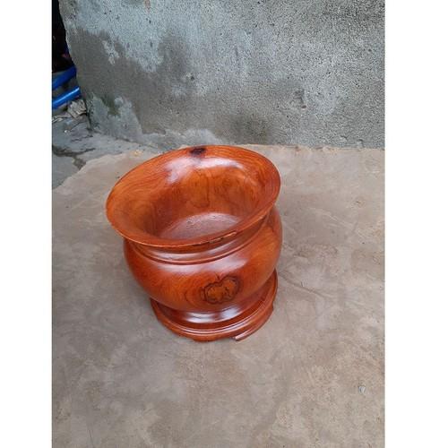 Bát nhang gỗ gõ đỏ 11x11cm