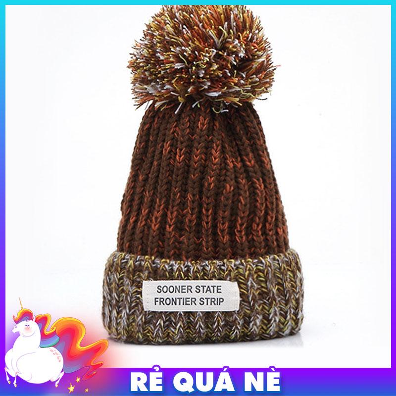 Nón len quả bông pha màu cực xinh kiểu hàn 677 - requane