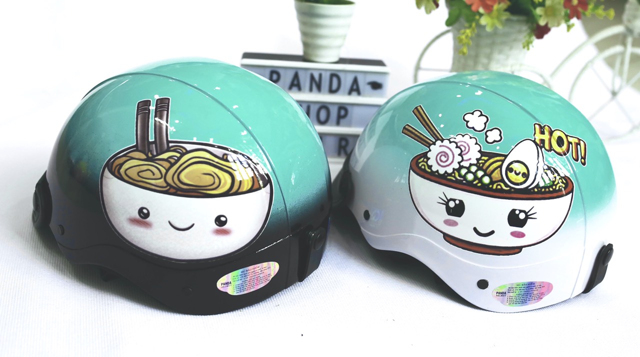 [HCM]Mũ bảo hiểm tô mì đội cặp