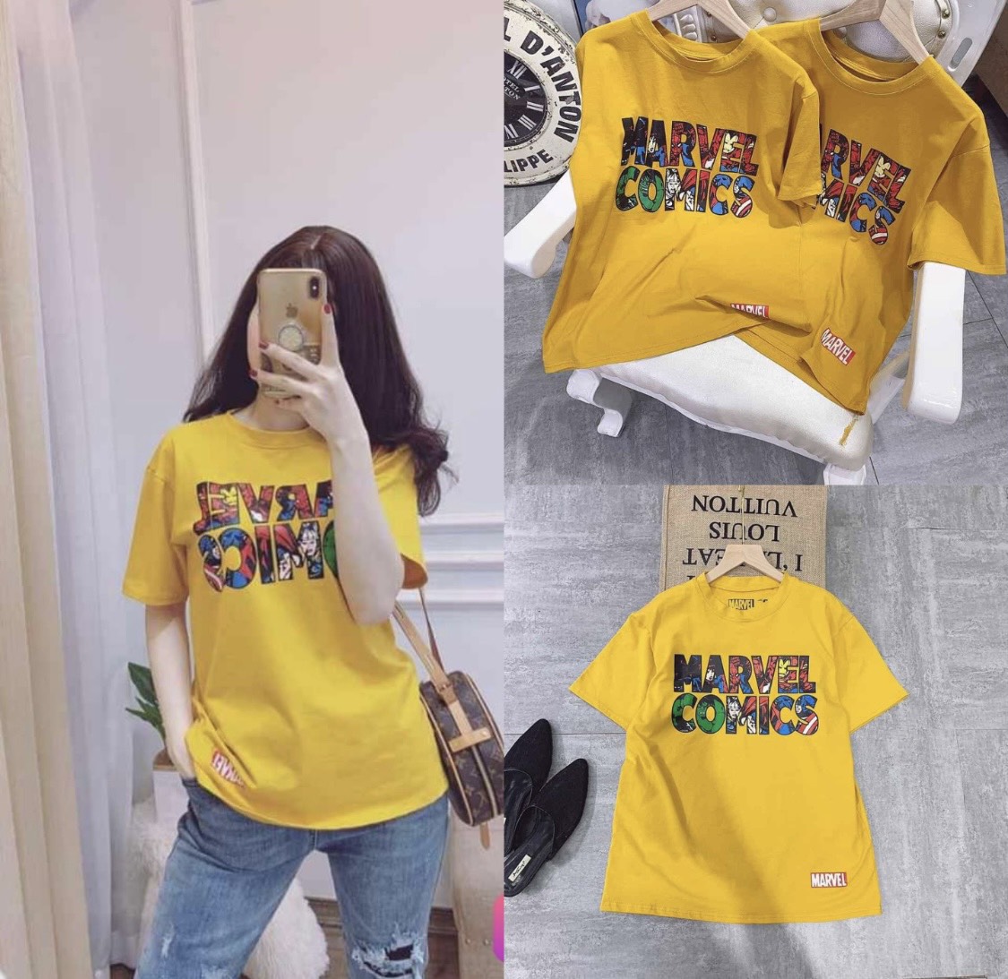 Áo thun cotton phông rộng thời trang nam nữ M79
