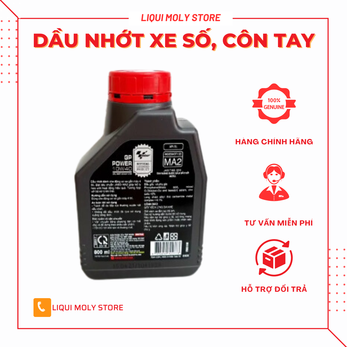 Nhớt xe số cao cấp MOTUL 3100 GOLD