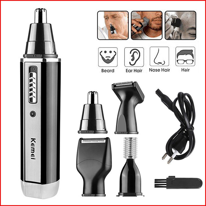 Tông đơ Kemei-6630 cạo râu, tỉa lông mày, cắt lông mũi 4 trong 1