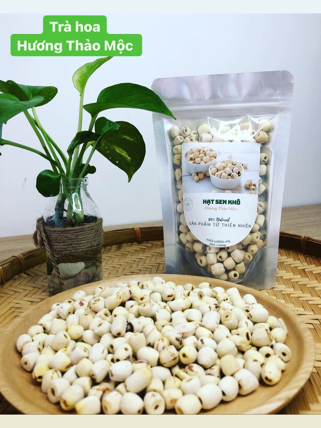 Hạt Sen khô Đồng Tháp - Trà Hoa Natural Thảo Mộc