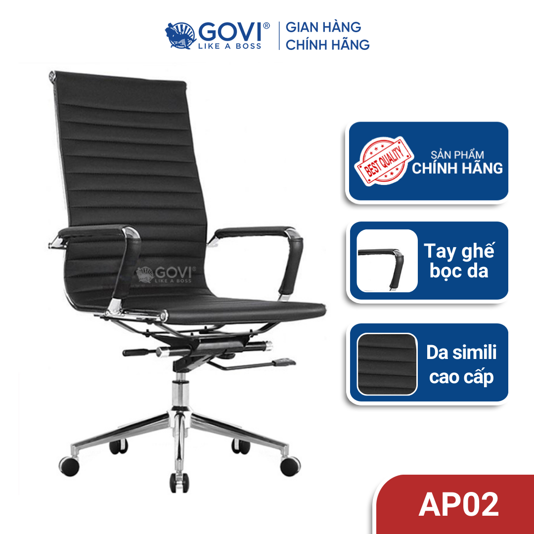 Ghế xoay văn phòng da simili Apollo AP02