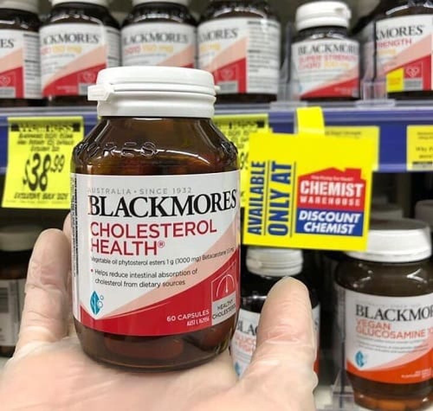 Viên uống giảm mỡ máu Cholesterol Health Blackmores 60 viên