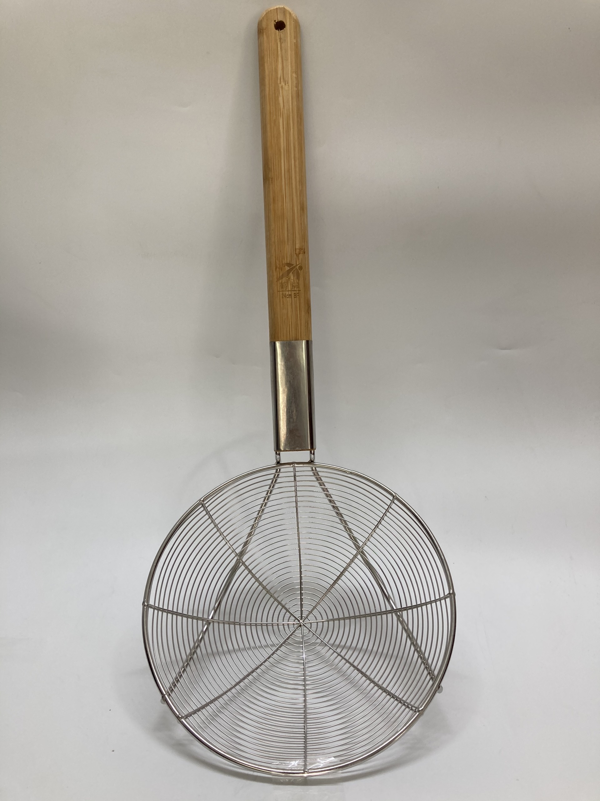 Vợt mì inox cán tre vòng nhiều size
